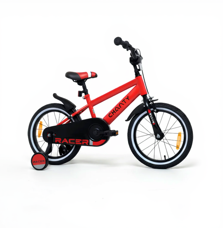 CHANTY Racer 16" Czerwony rowerek chłopięcy | 4-6 lat |