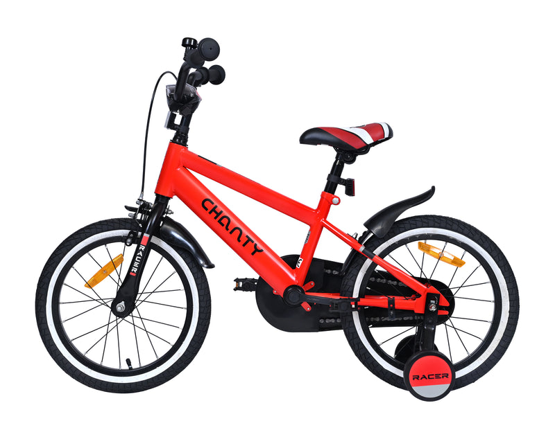 CHANTY Racer 16" Czerwony rowerek chłopięcy | 4-6 lat |