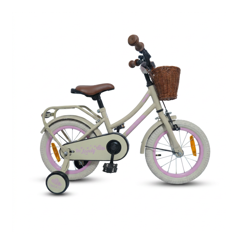 CHANTY Lovely 14" Beżowy rowerek dziewczęcy | 3-5 lat |
