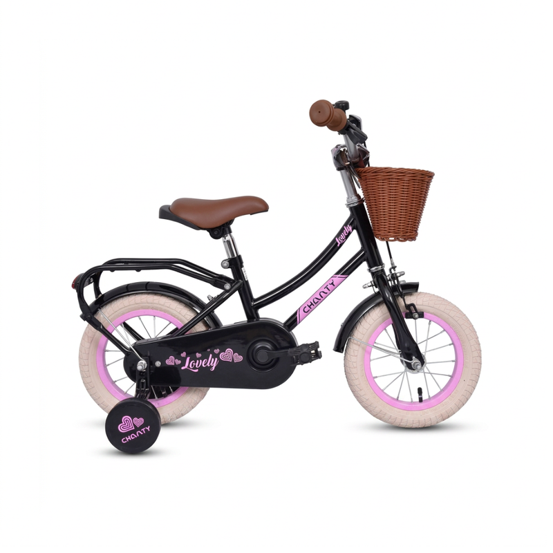 CHANTY Lovely 12" Czarny rowerek dziewczęcy | 2-4 lata |