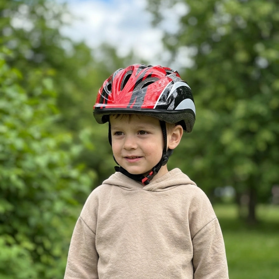 Kask dziecięcy Chanty – Czerwony