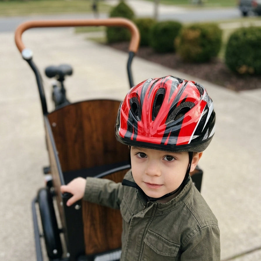 Kask dziecięcy Chanty – Czerwony
