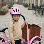Kask dziecięcy Chanty – Różowy z serduszkami