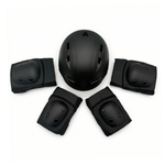Kask dziecięcy CHANTY + zestaw ochronny – Czarny