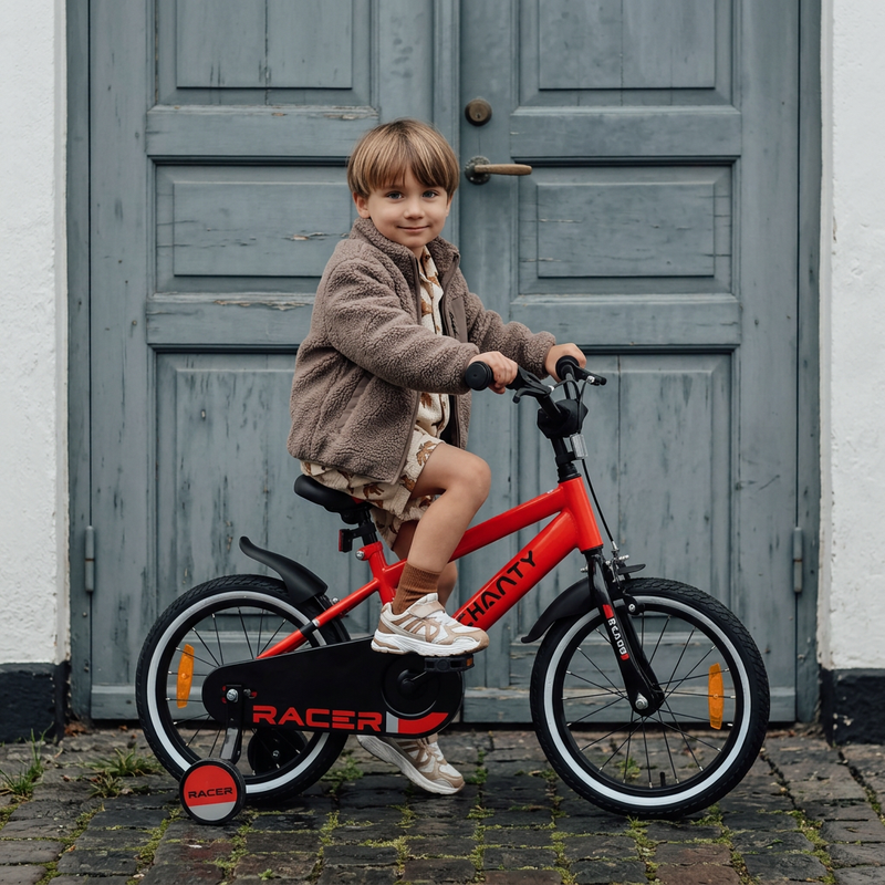 CHANTY Racer 16" Czerwony rowerek chłopięcy | 4-6 lat |