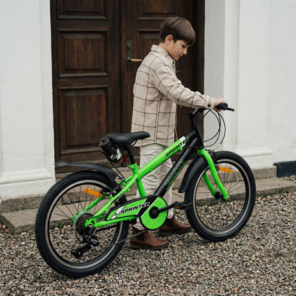 CHANTY Sprinter 20" Zielony rowerek chłopięcy | 7 biegów |