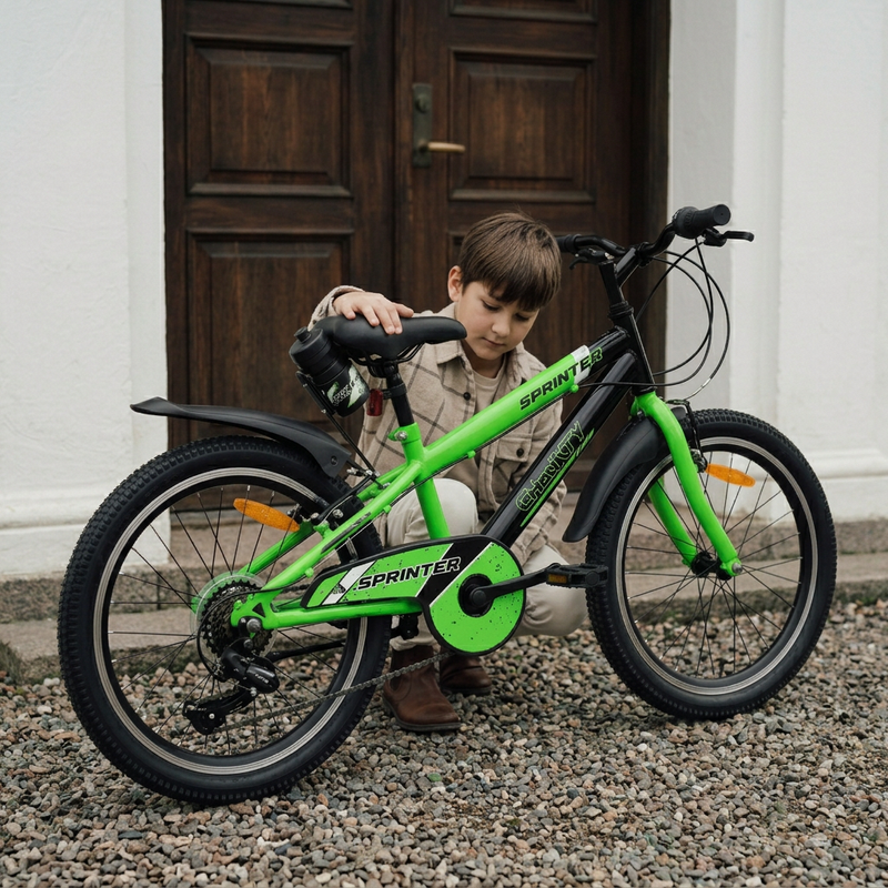 CHANTY Sprinter 20" Zielony rowerek chłopięcy | 7 biegów |