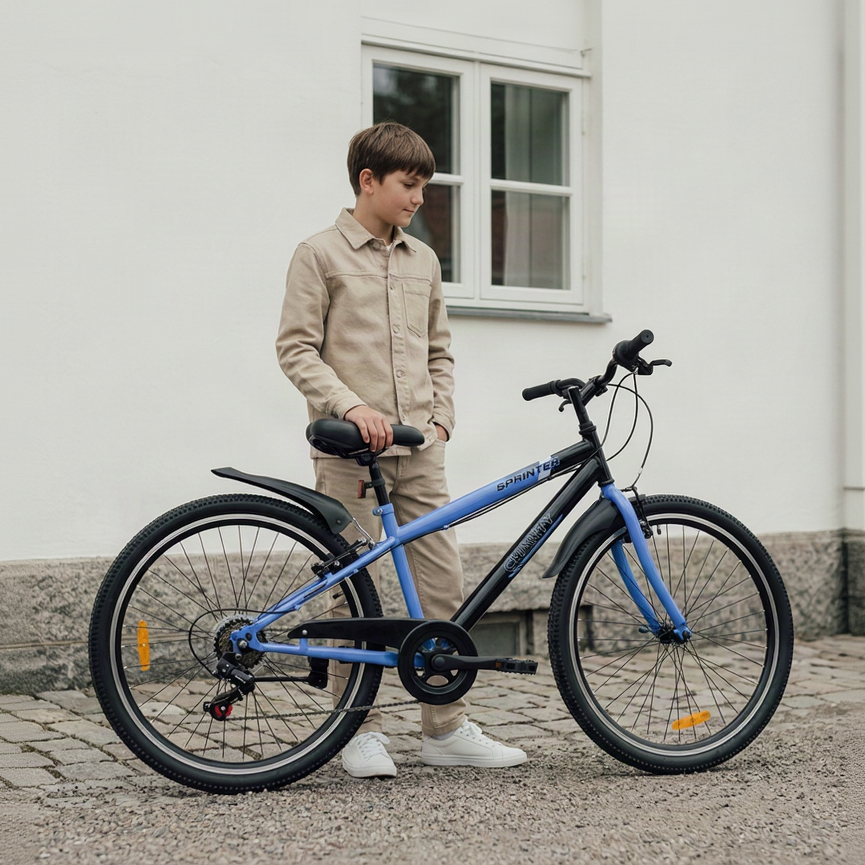 CHANTY Sprinter 20" Niebieski rowerek chłopięcy | 7 biegów |
